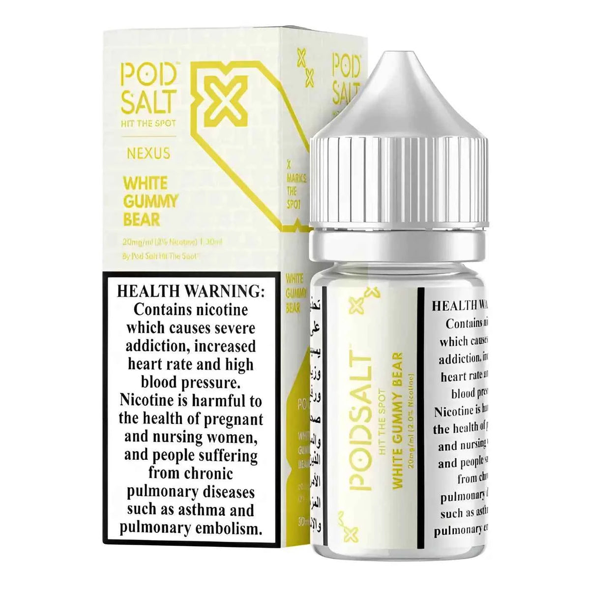 White Gummy Bear - Pod Salt Nexus | 30ML Vape Juice | 20MG, 25MG, 50MG