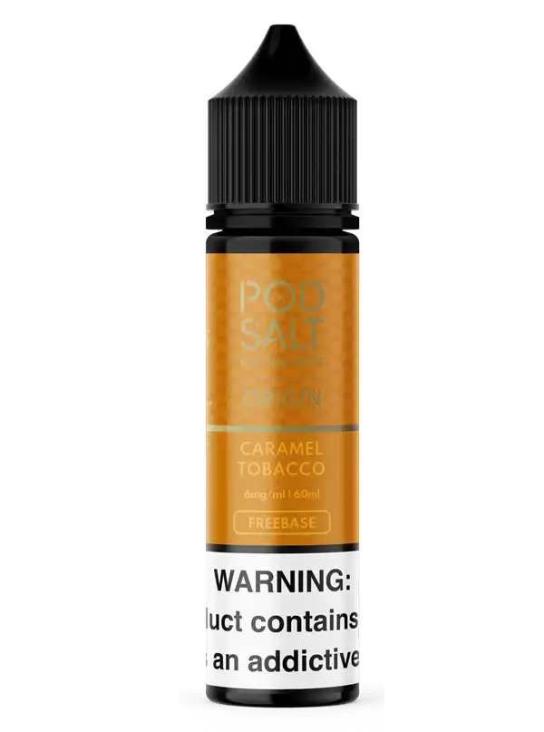 Caramel Tobacco - Origin Pod Salt | 60ML Vape Juice | 3MG,6MG