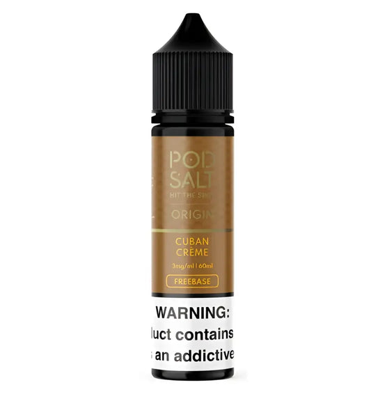 Cuban Creme - Origin Pod Salt | 60ML Vape Juice | 3MG,6MG
