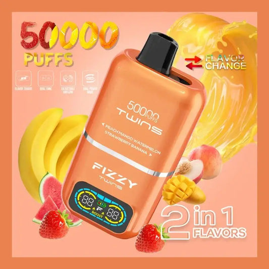 Fizzy Twins 50,000 Puffs