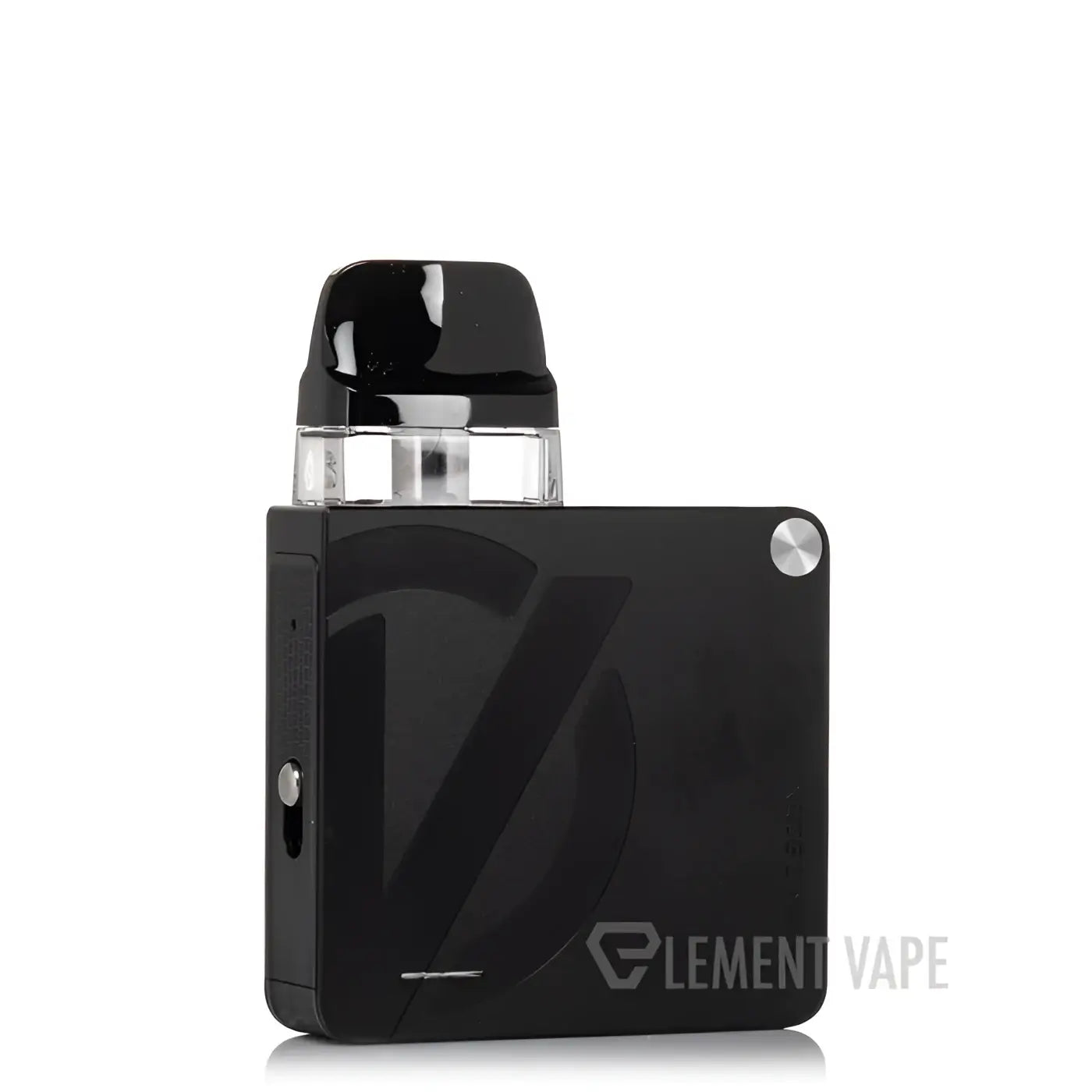 Black vaporesso xros 3 nano kit vape device with glossy finish and silver accents for vape india e-liquid use