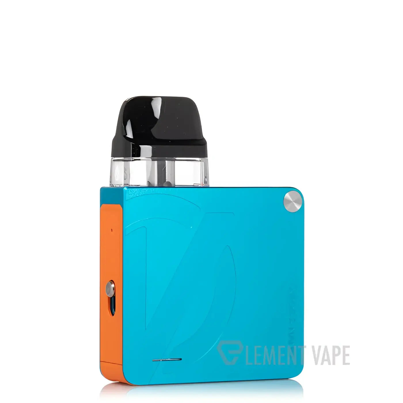 Vaporesso xros 3 nano kit vibrant turquoise and orange rectangular vape device with black mouthpiece for vape india users